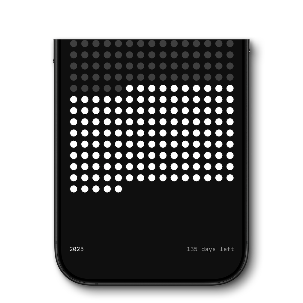 Days since counter widget showing streak progress on iPhone